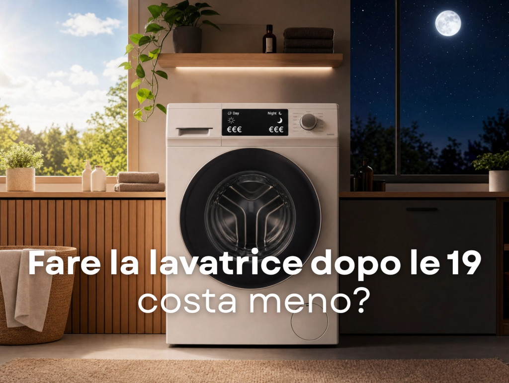 Fare la lavatrice dopo le 19 costa meno?